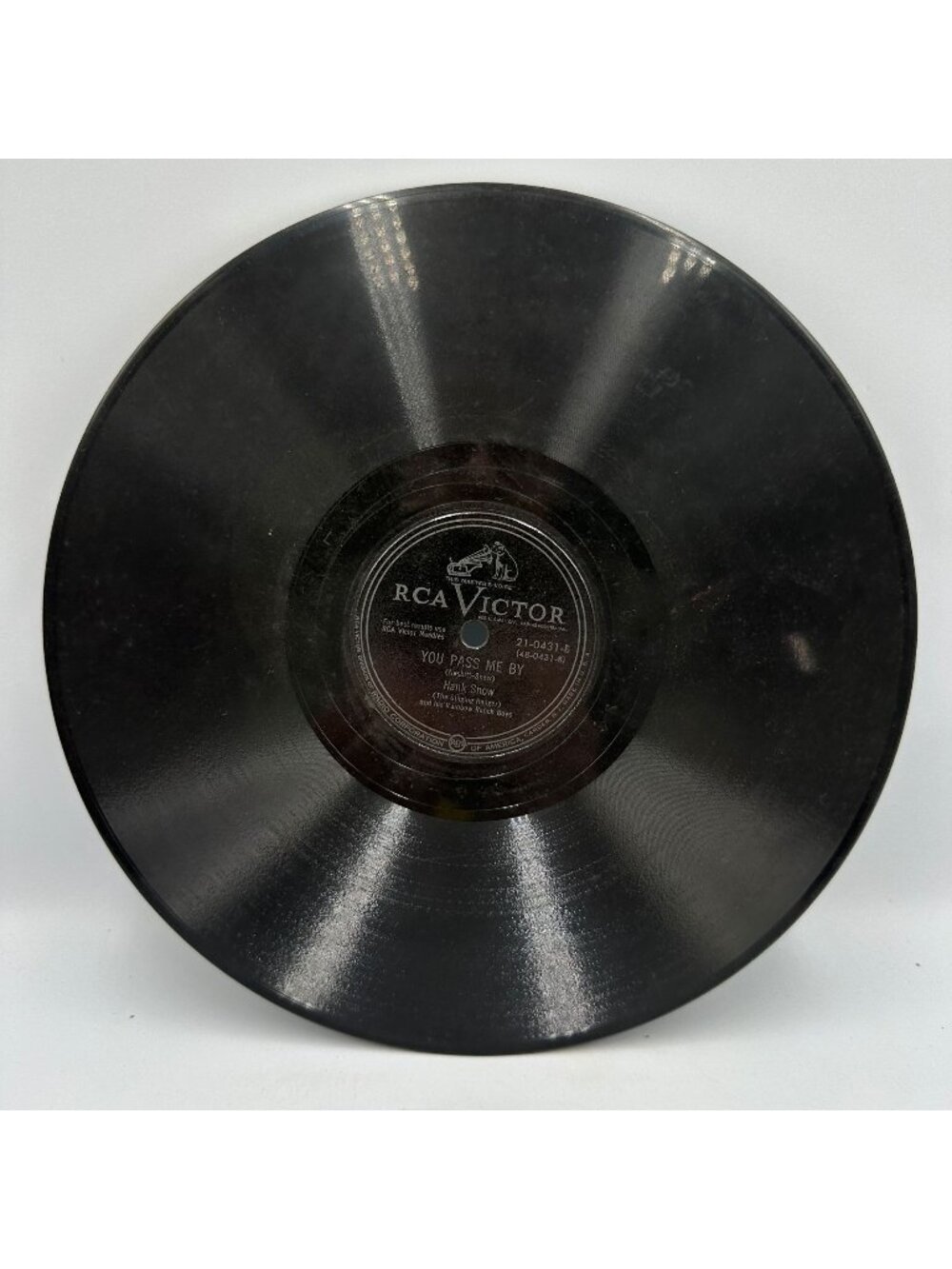 Hank Snow - The Rhumba Boogie / You Pass Me By - RCA Victor 78 RPM